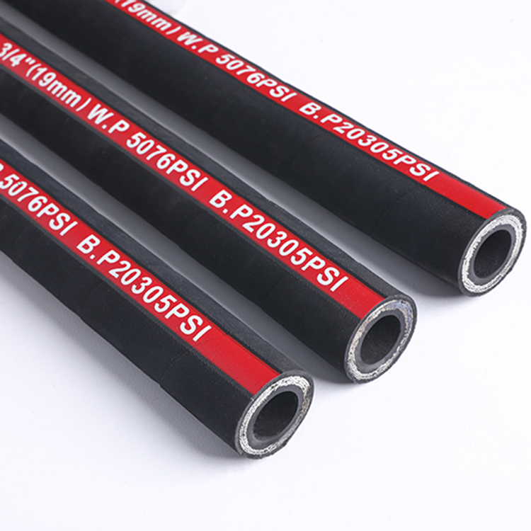 High pressure steel wire reinforcement hydraulic flexible rubber hose