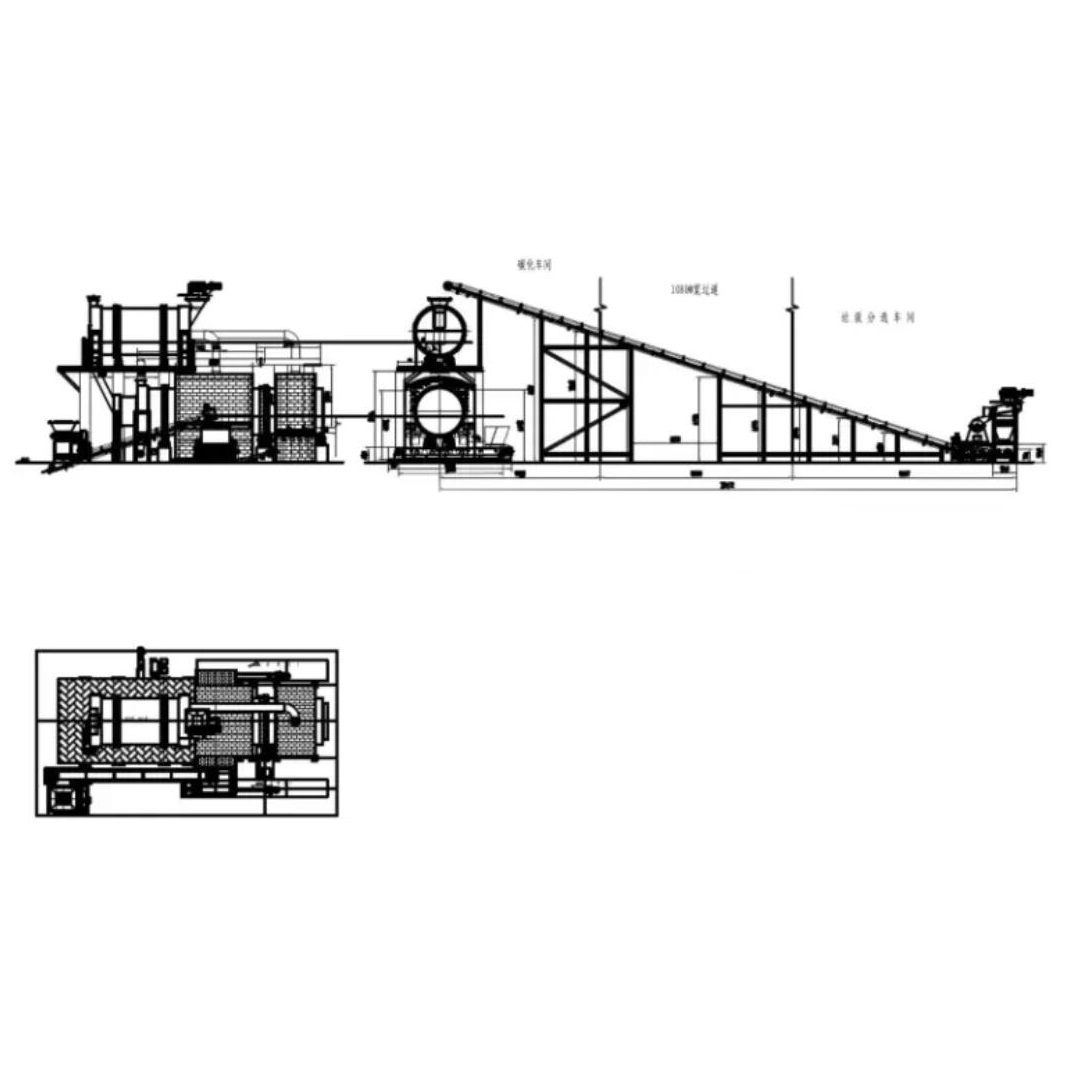 Coconut shell charcoal carbonization furance