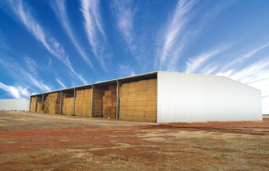 Steel structure hay sheds